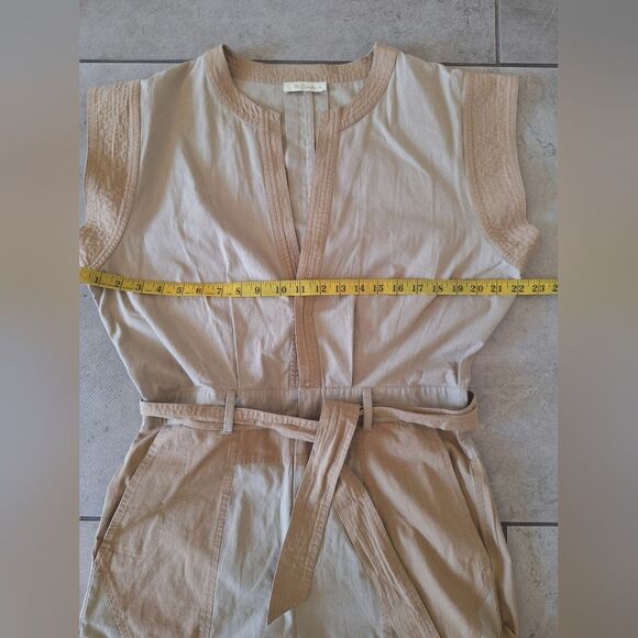 Mes Demoiselles Classic Tan Color  Cotton Jumpsuit Romper Size  36 - Picture 7 of 9